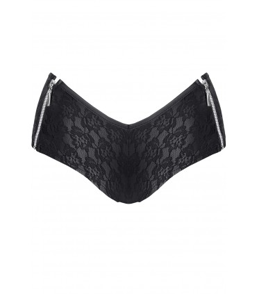 PANTALONCINI ALEX NERI CON ZIP XXL