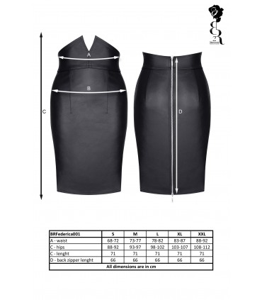 FEDERICA SKIRT BLACK L