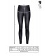 MADDALENA BLACK ZIPPER LEGGINGS L