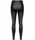 MADDALENA BLACK ZIPPER LEGGINGS XL