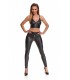 MADDALENA SCHWARZE LEGGINGS MIT REISSVERSCHLUSS M