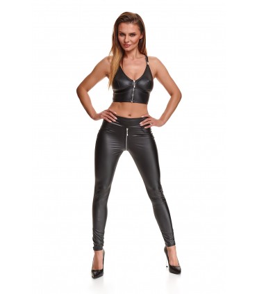 LEGGINGS CON ZIP NERI MADDALENA M