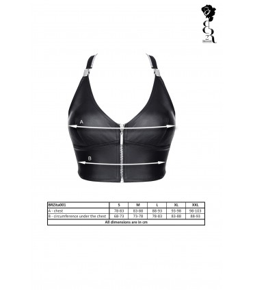ZITA TANK TOP WITH ZIPPER BLACK L