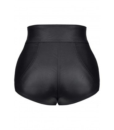 MONICA SHORT CON CERNIERE NERO XL