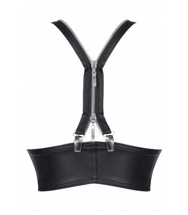 ZITA TANK TOP WITH ZIPPER BLACK L