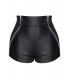 MONICA SHORT CON CERNIERE NERO L