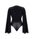ALEXIS BODY WITH WIDE SLEEVES BLACK L