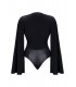 ALEXIS BODY WITH WIDE SLEEVES BLACK M