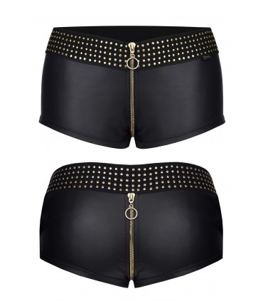 MICHELLE SHORT CON CERNIERA NERO L