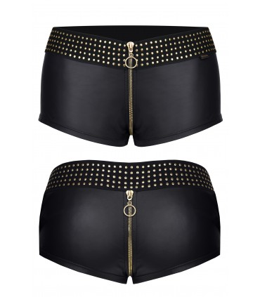 MICHELLE SHORT CON CERNIERA NERO L