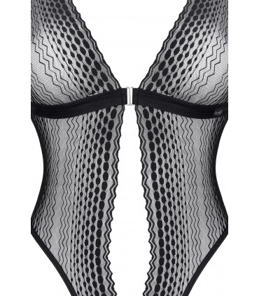 ISBEL BODY NERO TRASPARENTE L