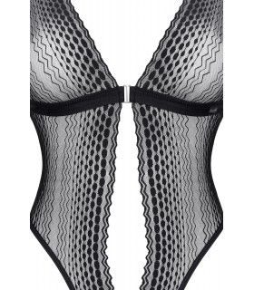 ISBEL BODY NERO TRASPARENTE M