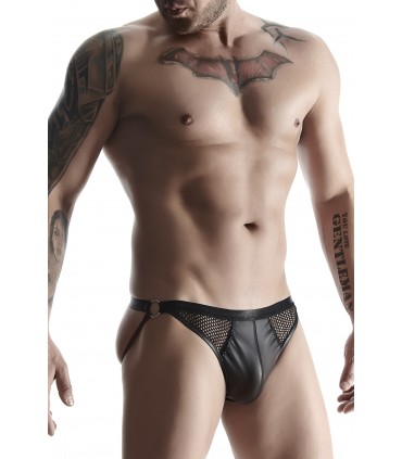 GIACCA WETLOOK CON GRIGLIA NERA L