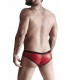 WETLOOK BRAZILIAN SLIP RED L