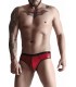 WETLOOK BRAZILIAN SLIP RED L