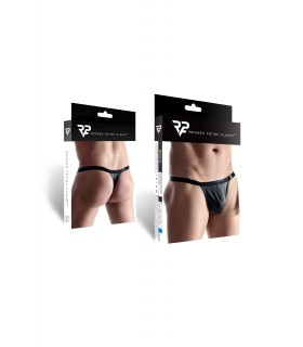 THONG WITH OPENING BLACK L