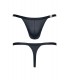 THONG WITH OPENING BLACK S
