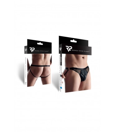 SUSPENSORIO WETLOOK CON REJILLA NEGRO M