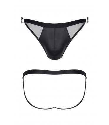 SUSPENSORIO WETLOOK CON REJILLA NEGRO M