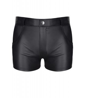 SHORT FEDERICO WETLOOK NOIR L