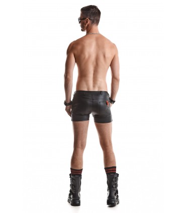 FEDERICO WETLOOK-SHORTS SCHWARZ M