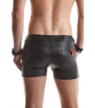 FEDERICO WETLOOK-SHORTS SCHWARZ M