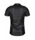 LUCA WETLOOK SHIRT WITH CLAMPS BLACK L