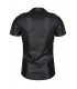 LUCA WETLOOK SHIRT WITH CLAMPS BLACK XL