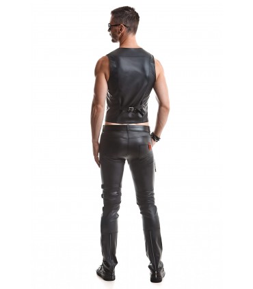 GILET OLIVER NERO CON REGOLAZIONE SCHIENALE L