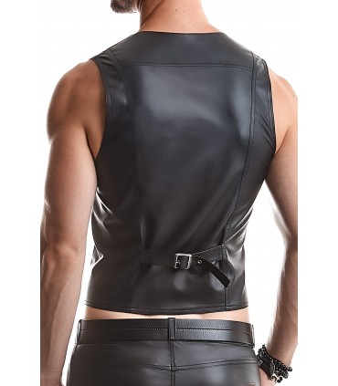 GILET OLIVER NERO CON REGOLAZIONE SCHIENALE L