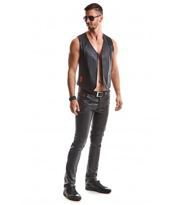 GILET OLIVER NERO CON REGOLAZIONE SCHIENALE L