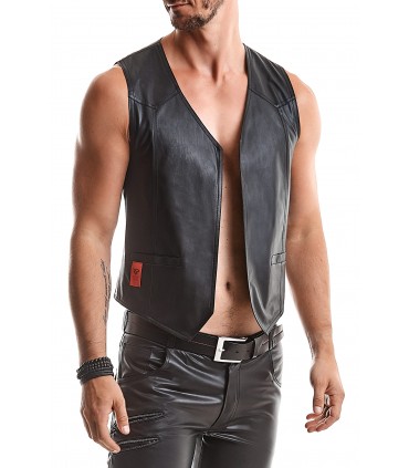 GILET OLIVER NERO CON REGOLAZIONE SCHIENALE L