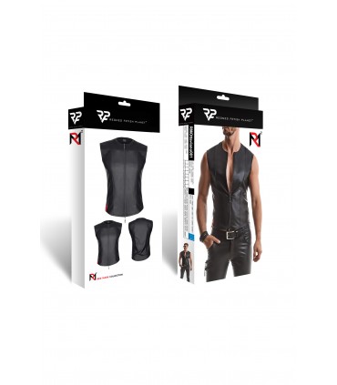 MOTTAVIANO T-SHIRT SMANICATA WETLOOK NERA M