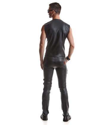 MOTTAVIANO T-SHIRT SMANICATA WETLOOK NERA M