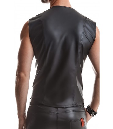 MOTTAVIANO T-SHIRT SMANICATA WETLOOK NERA M