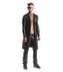 SERGIO WETLOOK TRENCHCOAT SCHWARZ L