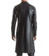 SERGIO WETLOOK TRENCH-COAT NOIR L