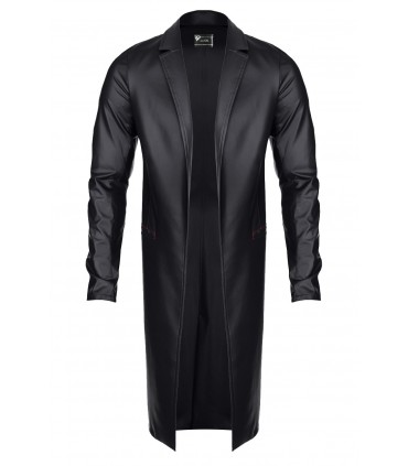 SERGIO TRENCH NERO EFFETTO BAGNATO XL