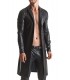 SERGIO WETLOOK TRENCH-COAT NOIR M