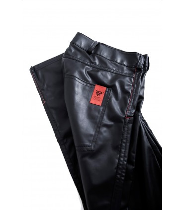 PANTALONE VITTORIO WETLOOK CON TASCHE NERO L
