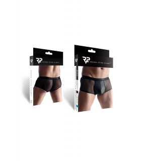 BOXER WETLOOK AVEC GRILLE NOIR M