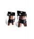 WETLOOK BOXER WITH OPENINGS BLACK L