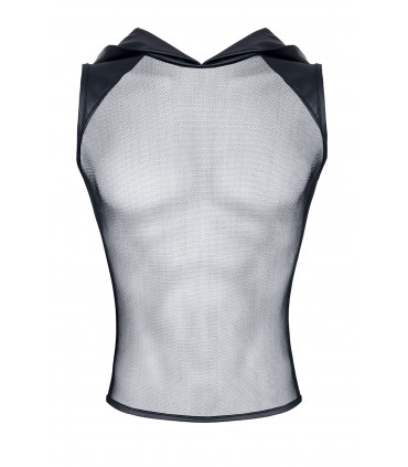 T-SHIRT CON CAPPUCCIO E BOXER NERO L