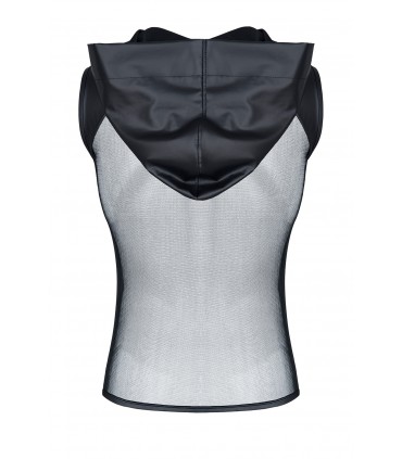 T-SHIRT CON CAPPUCCIO E BOXER NERO L