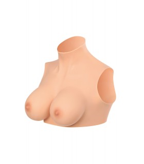 Brustumfang: hoher Halsausschnitt, hell, M