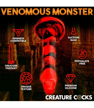 DILDO SILICONA KING COBRA LARGE 35'5 CM