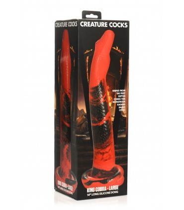 KING COBRA GRAND GODE EN SILICONE 35,5 CM
