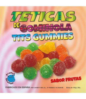 BOX OF SUGAR GUMMY TITS 125 GR.