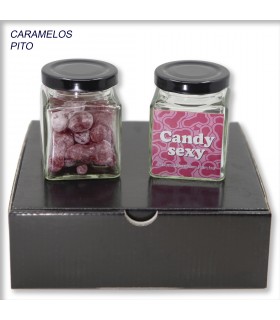 PACK 6 SEXY CANDY SMALL CRYSTAL JAR