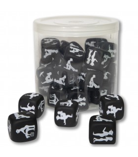 BLACK POSITION DICE 25 UNITS